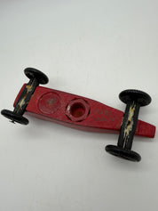 7” pinewood derby car Red toy