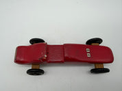 7” pinewood derby Red race car #13