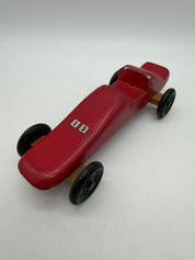7” pinewood derby Red race car #13
