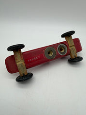 7” pinewood derby Red race car #13