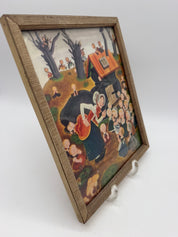 9” x 7” Mother goose framed 1940’s Marshall fields