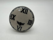 2” clock face wine stopper ceramic