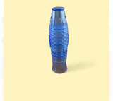 4 Blue Koifish Stackable Glasses