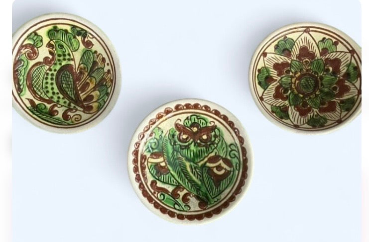 Vintage Kosiv Ukraine decorative set of 3. by 312 - M.A.K.