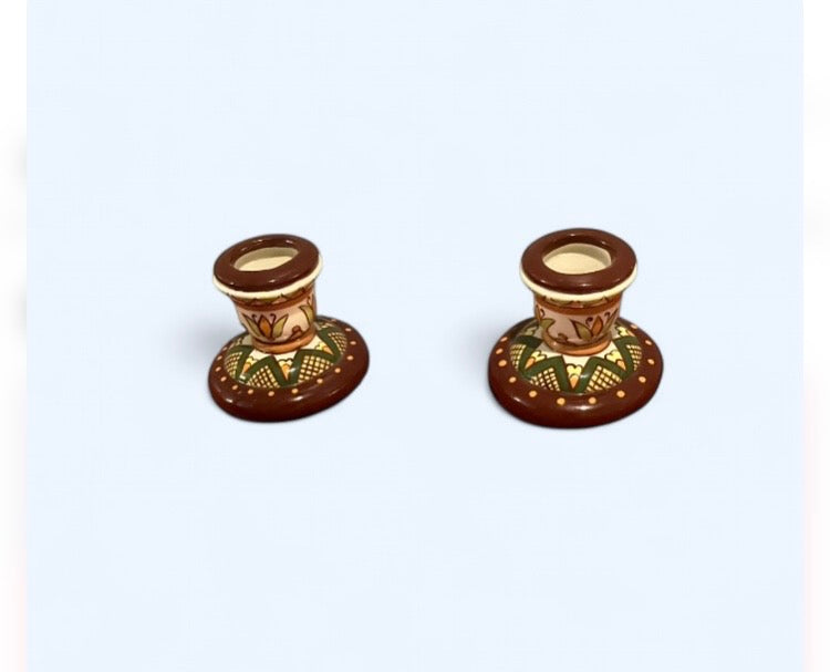 Vintage Kosiv Ukrainian Design candlestick holder set. by 312 - M.A.K.