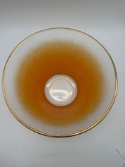 10” Vintage  Blendo West Virginia Glass  Large Orange Serving  Bowl