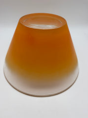 10” Vintage  Blendo West Virginia Glass  Large Orange Serving  Bowl