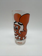 6.5” ROCKY Flying Squirrel Pepsi Collector Series Glass Jay Ward 1970s