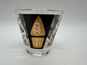 3.5” Fred Press Cocktail Rocks glass Black Gold