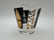 3.5” Fred Press Cocktail Rocks glass Black Gold