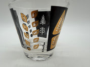 3.5” Fred Press Cocktail Rocks glass Black Gold