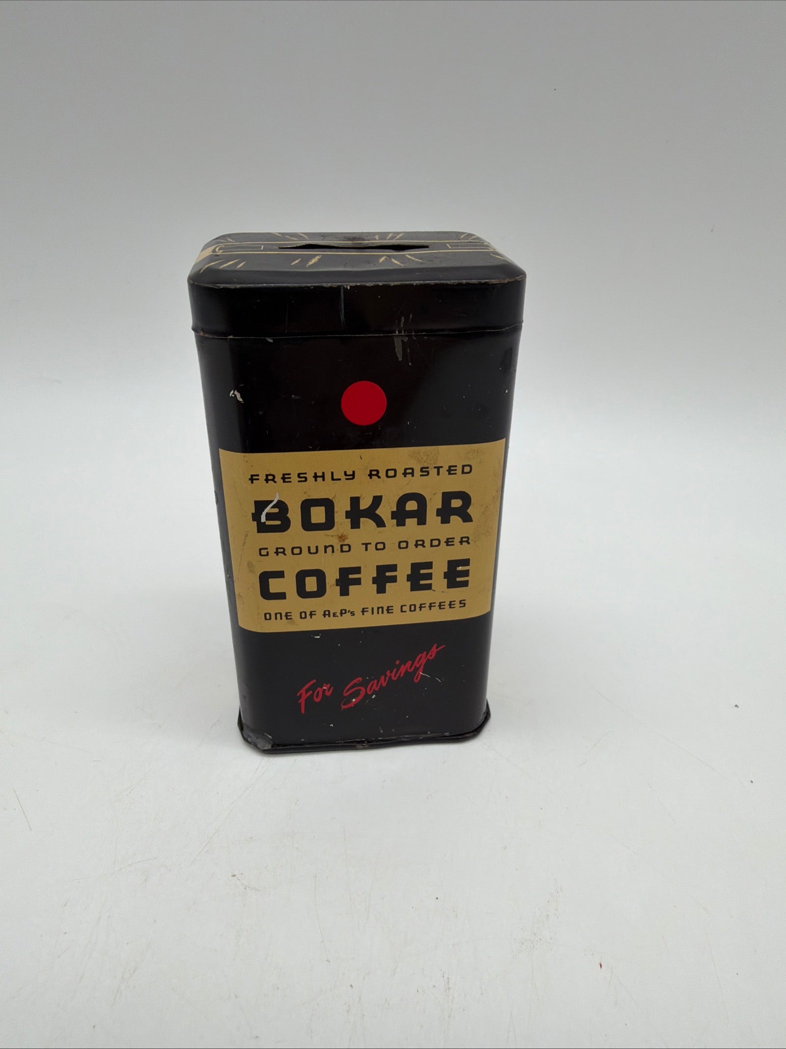 4” Tin piggy bank Bokar Coffee