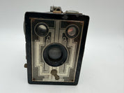 5” Eastman Kodak Camera SIX-20 Brownie Junior Black, Art Deco. Display