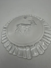 5.5” Light Catcher Capricorn clear glass ornament