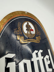 18” Gaffel Kolsch Beer Embossed Metal Sign German Breweriana Bar Pub Decor