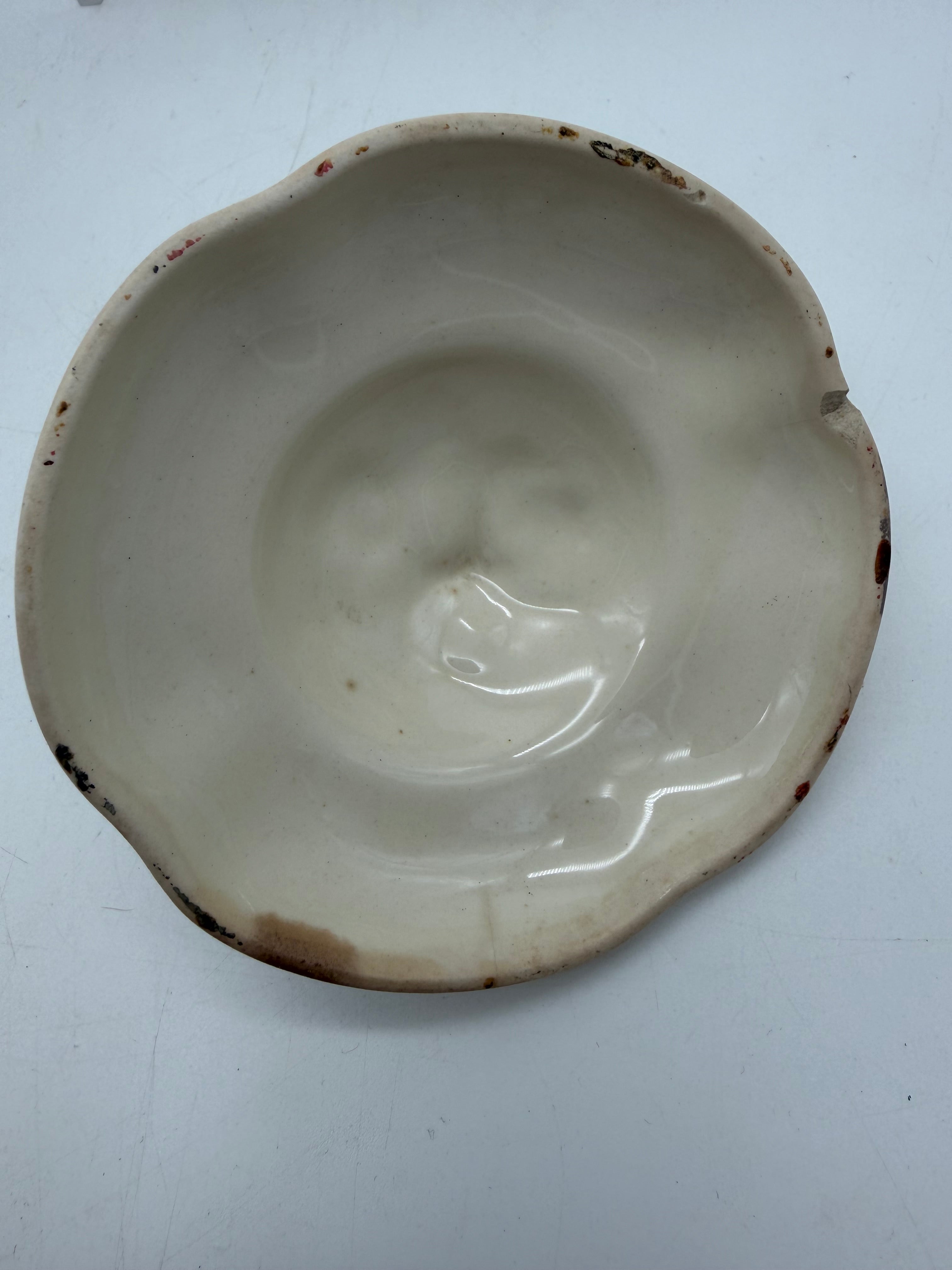8” Edwin Knowles gravy, creamer and sugar Sylvan pattern Fall harvest