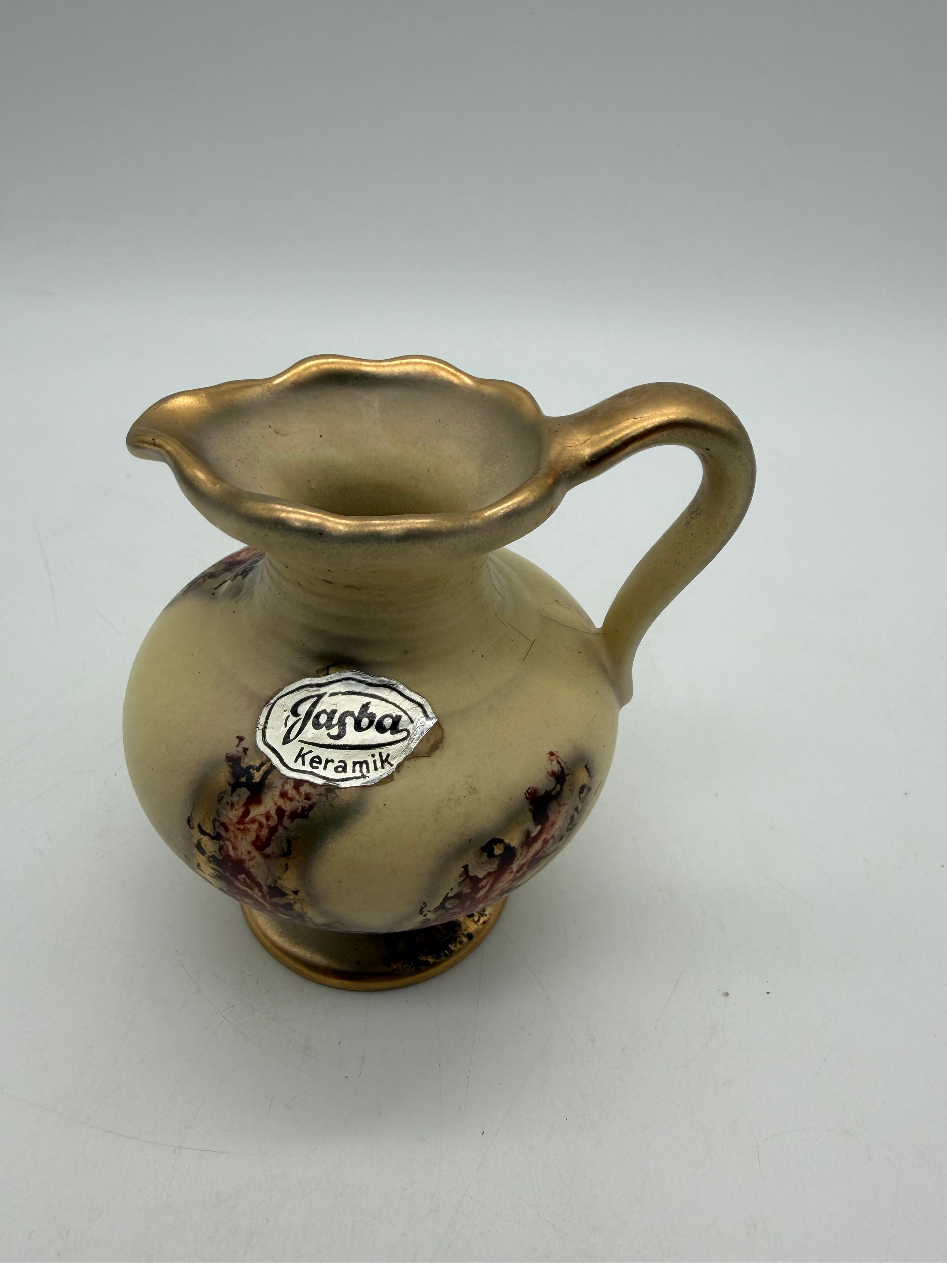 4” Jasba Keramik Germany petite vase pitcher