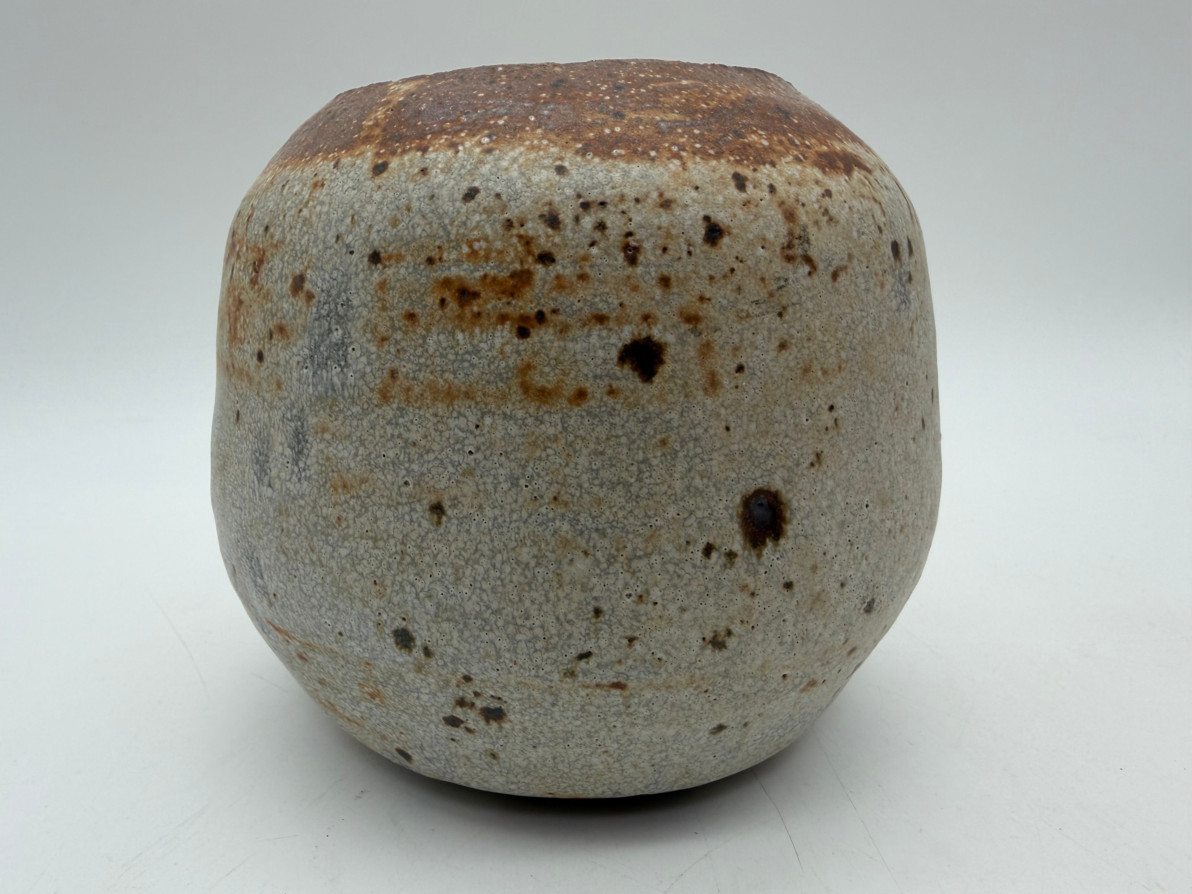 5” large weed pot earth tones studio pottery