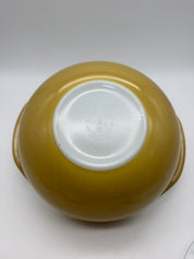 9” Pyrex 024 Golden Yellow Casserole- 2 Quart w/lid Bowl Dish