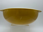 9” Pyrex 024 Golden Yellow Casserole- 2 Quart w/lid Bowl Dish