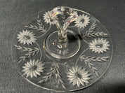 Corn Flower Etched Plate w/handle