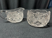 Diamond Block Cream and Sugar Set