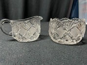 Diamond Block Cream and Sugar Set