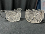 Diamond Block Cream and Sugar Set