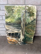 Watecolor duo-sided Paintings (Seascape & Landsacp)