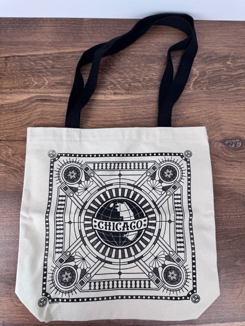 Canvas Tote with Chicago Schlitz Globe