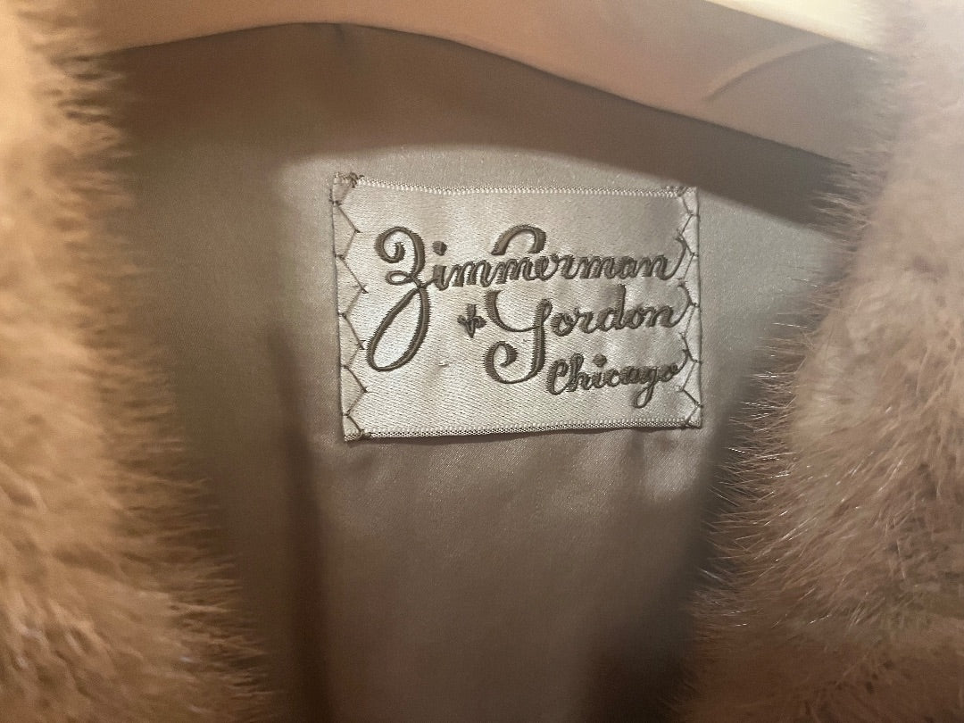 PKG M. Field's (Z & G Chicago) Gold Mink LG (As Is)