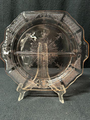 3-Paneled Princess Pink Plate