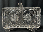 Crystal Rectangular Serving Tray-Pinwheel Design