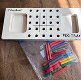 Vintage Playskool Peg Tray