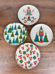 6” Stoneware Plate with Christmas Candy