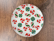 6” Stoneware Plate with Christmas Candy