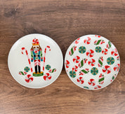 6” Stoneware Plate with Christmas Candy