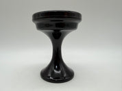 5”  c1930s Black Depression Glass Compote westmorland