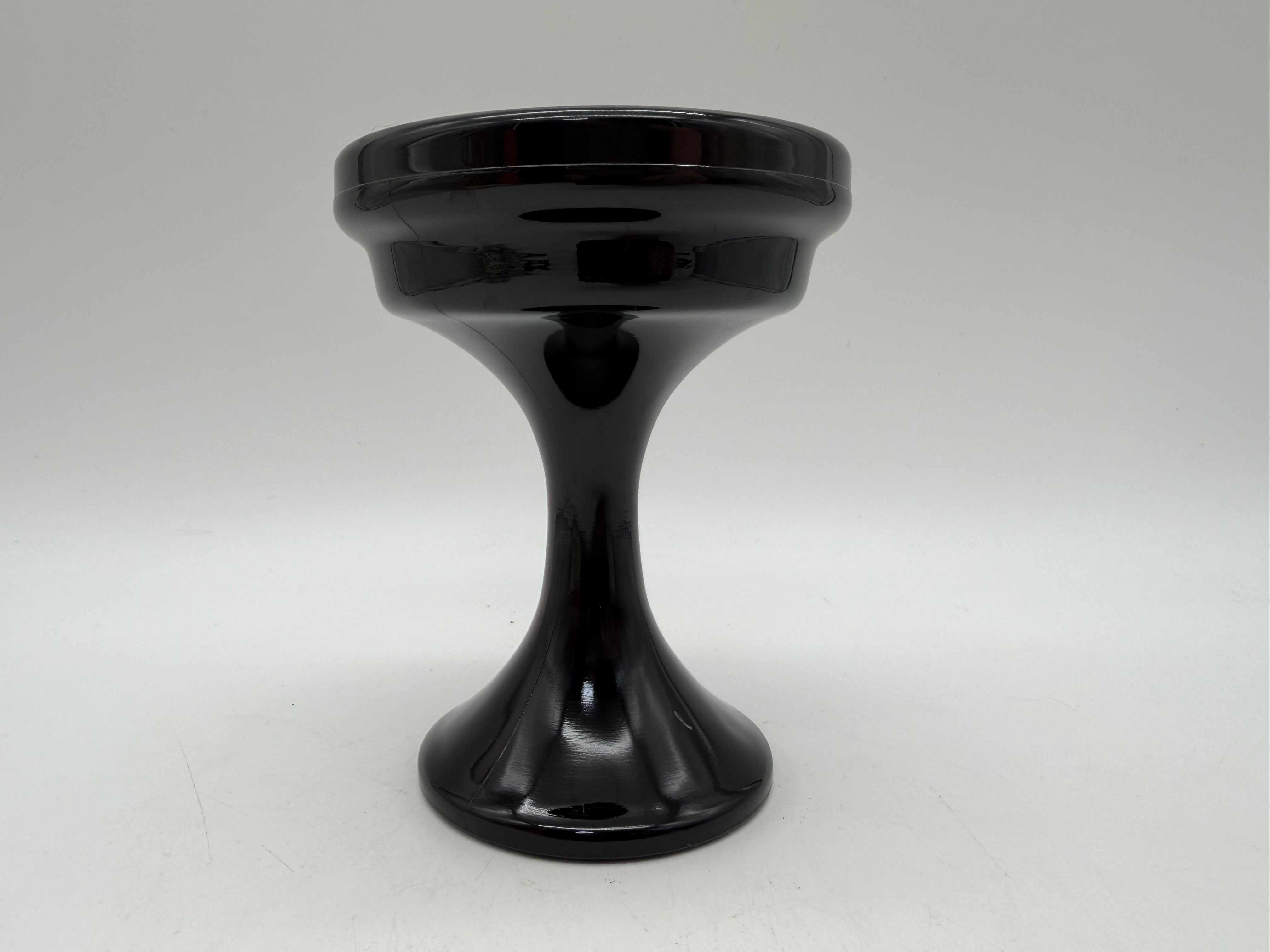 5”  c1930s Black Depression Glass Compote westmorland