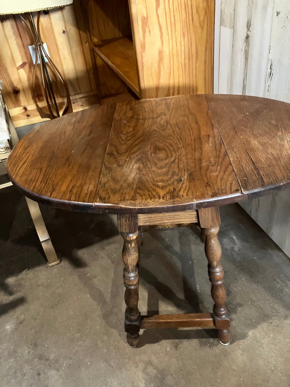 Vintage Oak Drop-Leaf Coffee Table