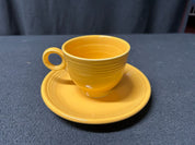 Yellow Teacup and Saucer Fiestaware