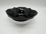 6” Luminarc France White Black bowl set of 2