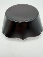 6” Luminarc France White Black bowl set of 2