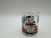 2.5” Vintage Halloween Votive Candle Holders - Glass - Brazil  Owl Haunted house