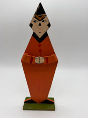 11” Wooden Folk Art Clown 1920’s