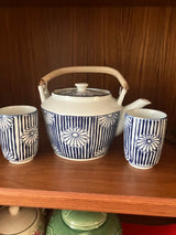 Japanese Porcelain Tea Set,As is top broke.