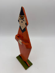 11” Wooden Folk Art Clown 1920’s