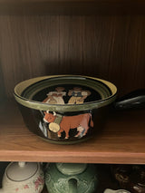 1950s Burkart Handarbeit Pot & Dish Set