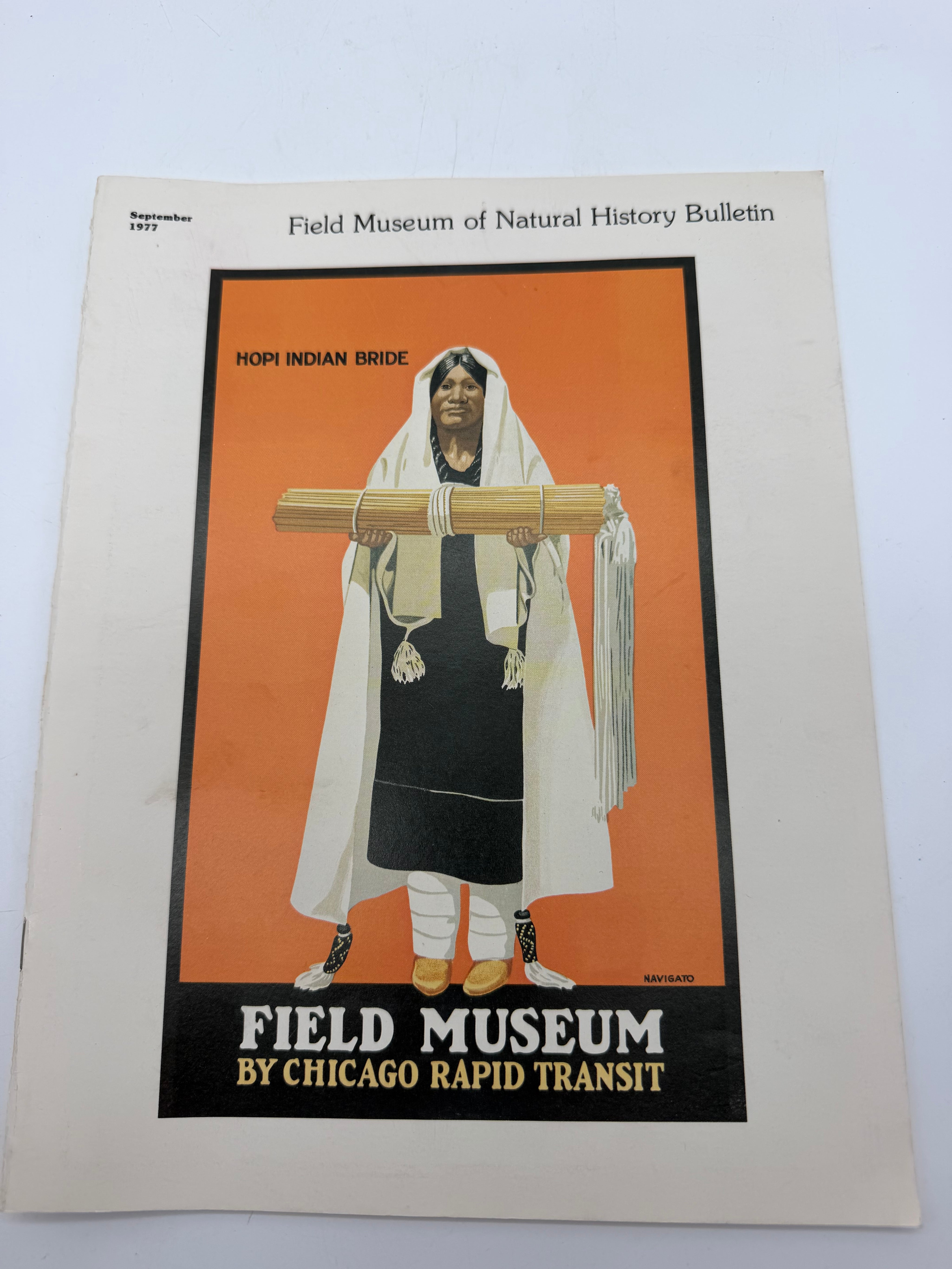 8.5” x 11” Field Museum bulletin 1977 Hopi Indian