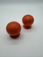3”  Fiestaware Radioactive Red /orange Salt & Pepper Shakers 1936-1944